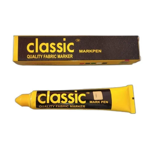 Classic Permanent Fabric Marker Pen Yellow