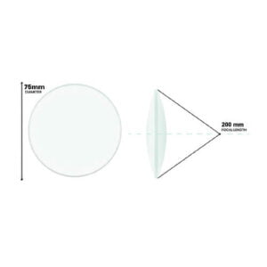 Double Convex Optical Lens 75 mm