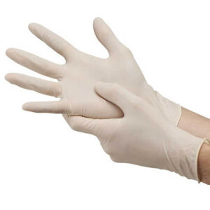 Hand Gloves White 5 Pair, Malaysia