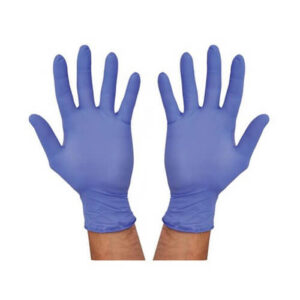5 Pair Surgical Hand Gloves Blue Color Powder Free Examination Nitrile Gloves