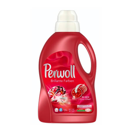 Perwoll Liquid (Red), 1.5 Liter Bottle, Henkel, Germany