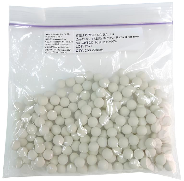 Testfabrics White SBR Rubber Balls For Laundrometer 200 Pcs/pack