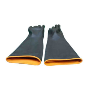 18 Inch Industrial Heavy Duty Rubber Hand Gloves- Black Color