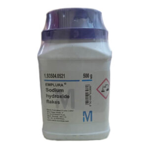 Sodium Hydroxide Flakes, 500g Merck, India